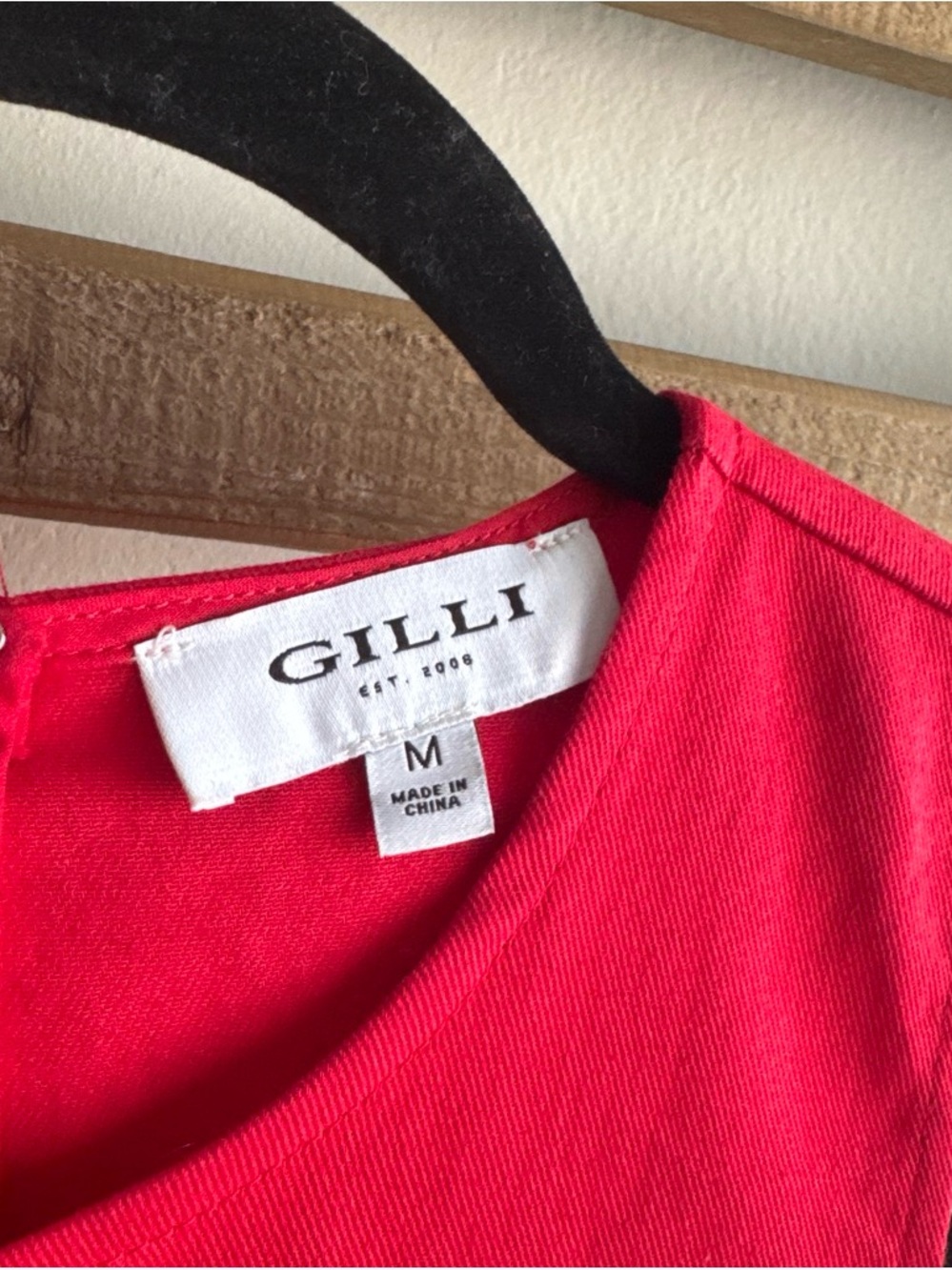 Free People Sleeveless Bright Red Midi Dress - Picture 2 of 3